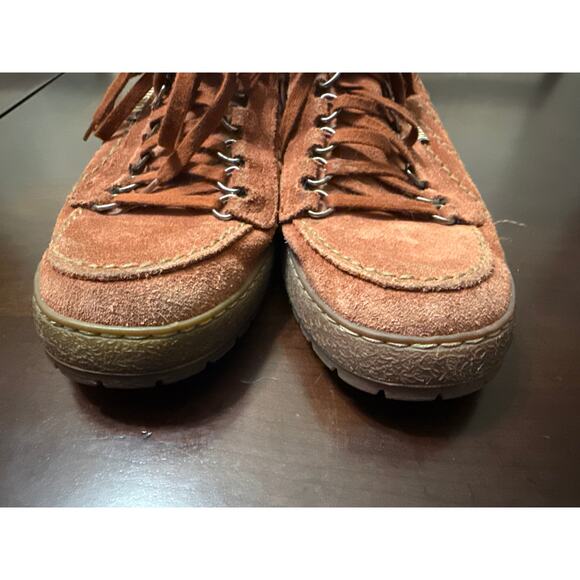 Mephisto Rainbow Originals Men Size 10 Brown Suede Leather Comfort Shoes France main image 5